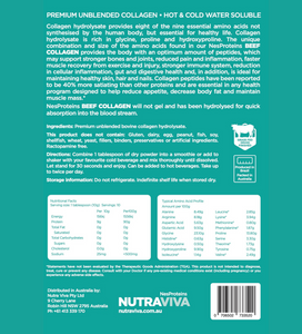 NUTRAVIVA COLLAGEN HYDROLYSATE - BARE by Bauer